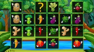 Vegetable Cards Match Puzzle Game Online