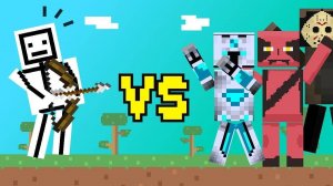 Stickman vs Craftsman: Blocky Adventure Online Game