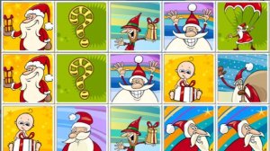 Xmas Cards Match Online Puzzle Game