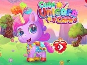 Unicorn Care Dress Up Game